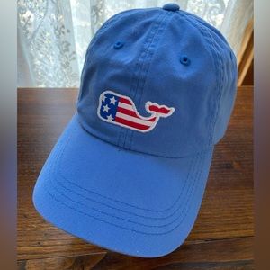 Vineyard Vines Baseball Cap blue with flag whale